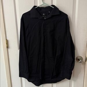 Calvin Klein Midnight Black Dress Shirt - Men’s L